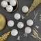 Vintage Rustic Christmas Ball Ornaments Sets, 3.15” Plastic Farmhouse Distressed Tree Decorations Shatterproof Antique Traditional Style Xmas Hanging Ornaments (White Gold, 6Pcs
